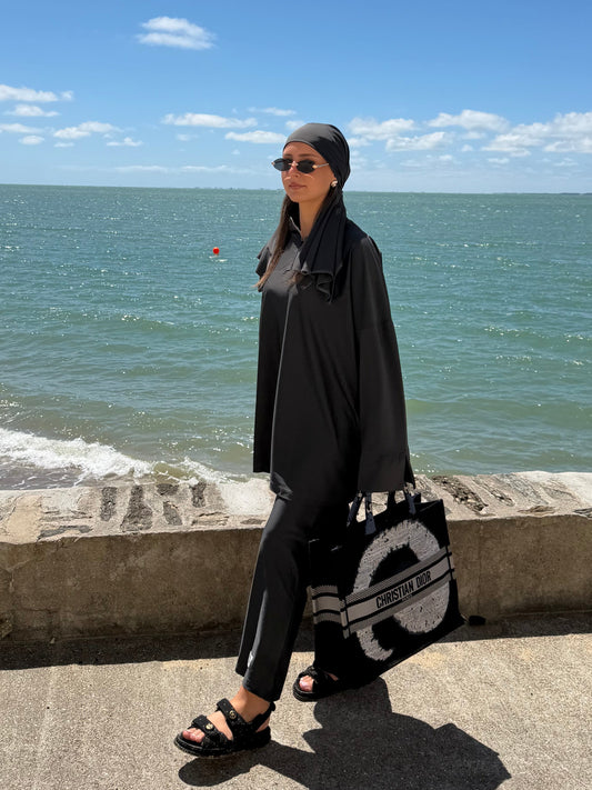 Burkini Gris Bleuté