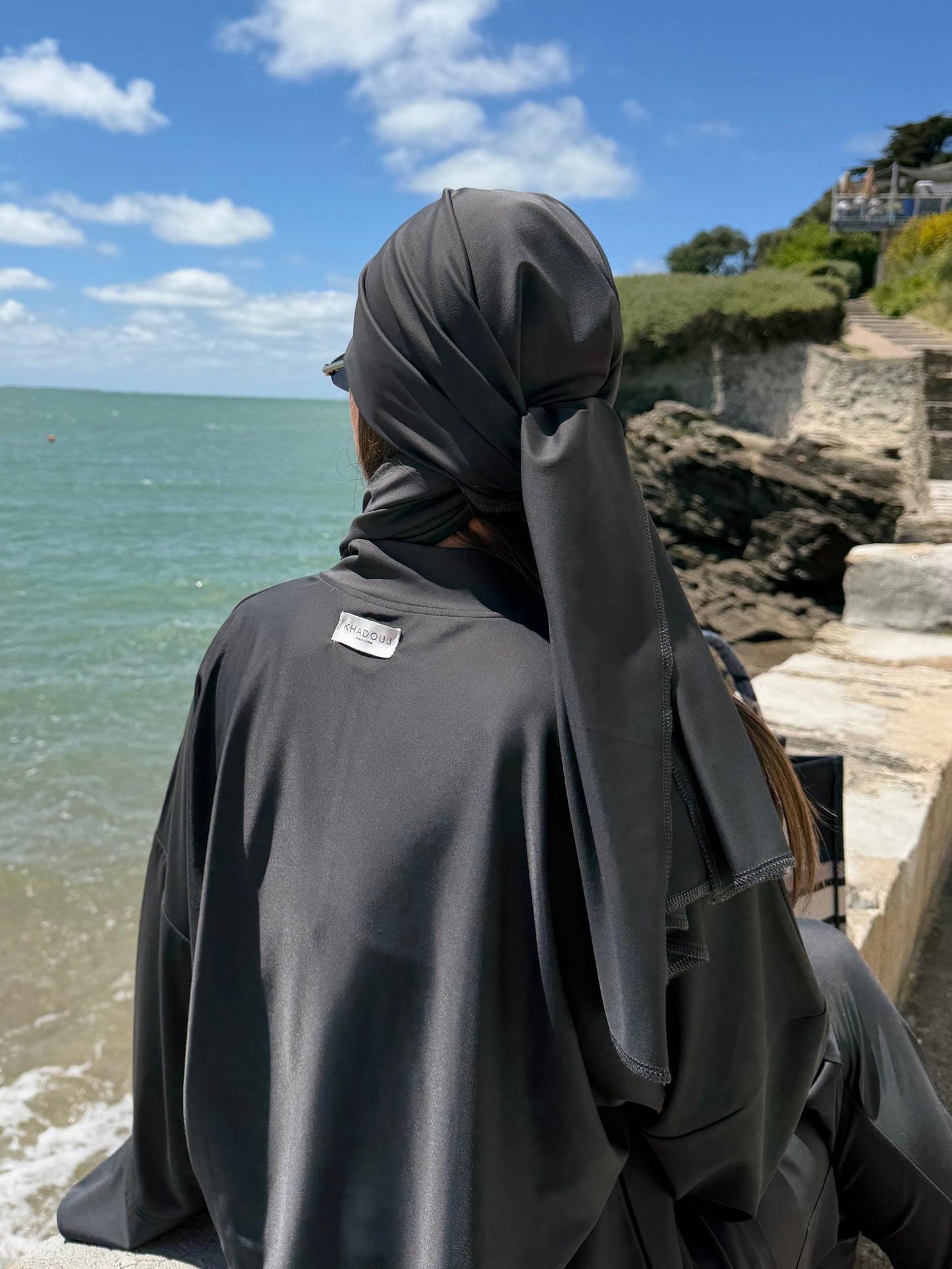 Burkini Gris Bleuté